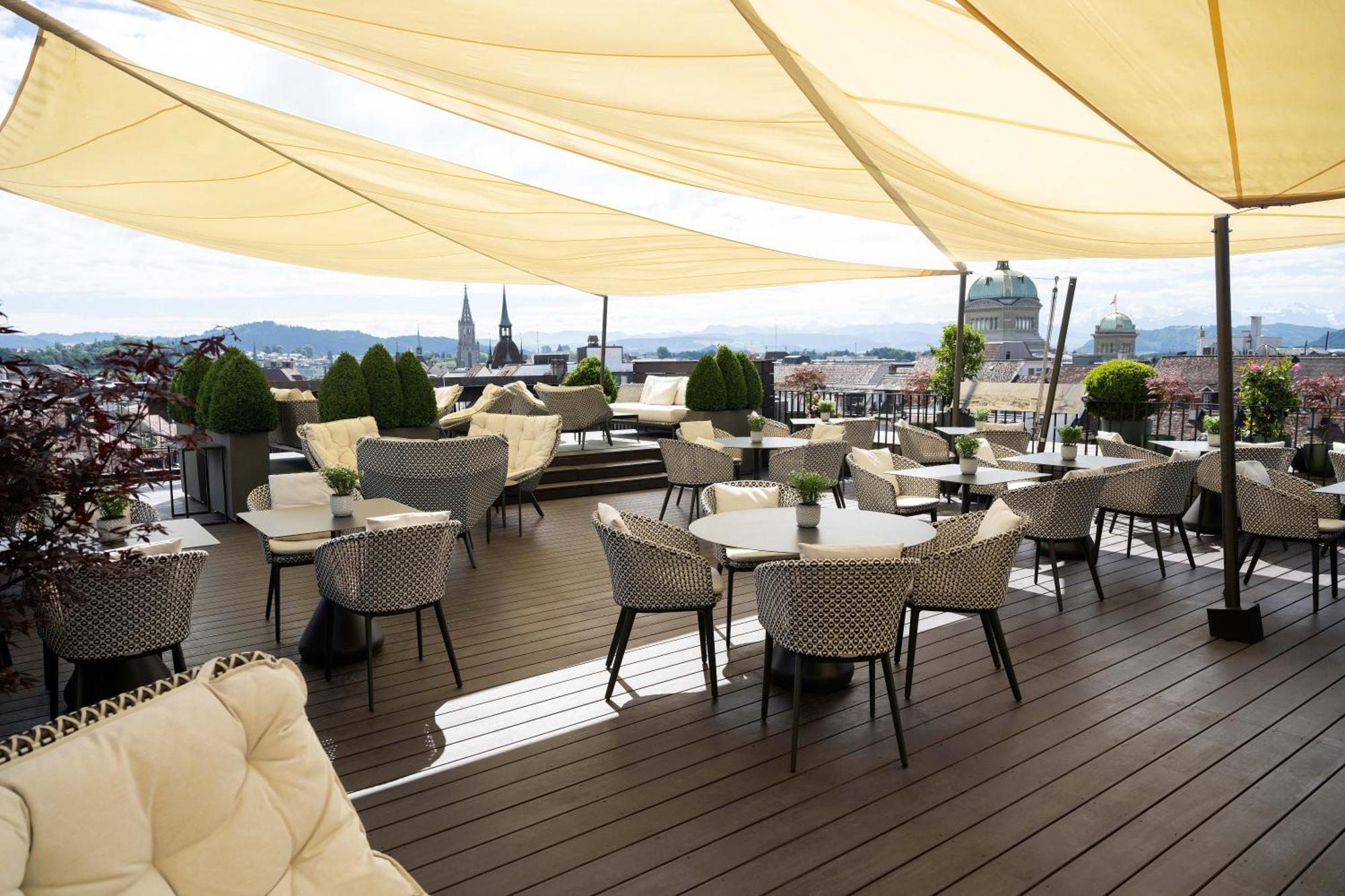 施伟泽霍夫伯尔尼水疗酒店 外观 照片 The Sky Bar